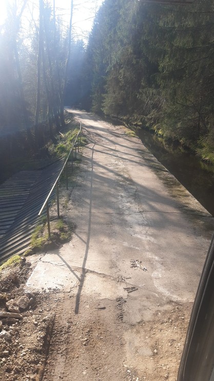 Egerradweg Baustelle