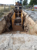 Rathaushütte Bauarbeiten